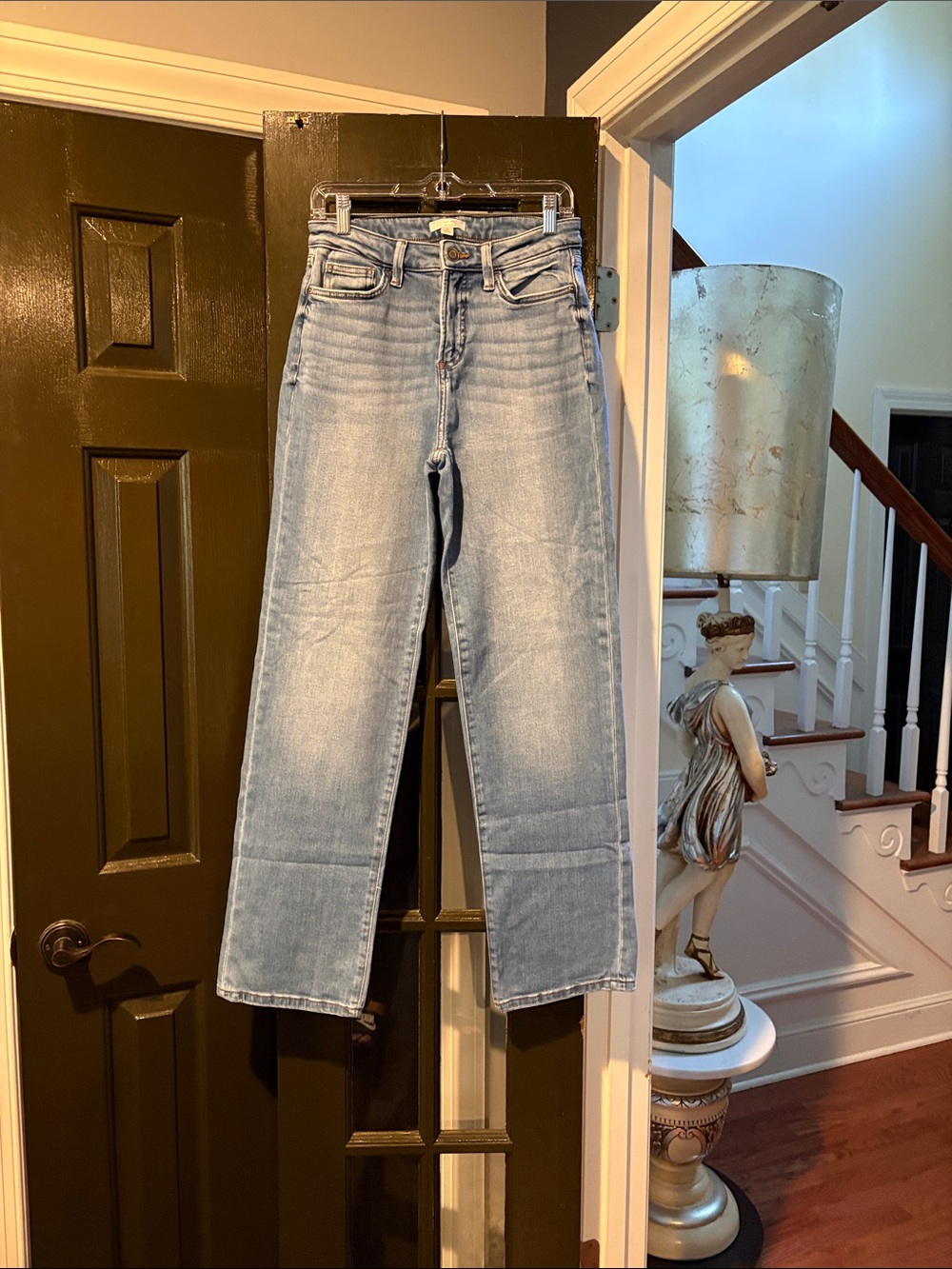 LC Lauren Conrad Light Blue Flare Wide Leg Jeans